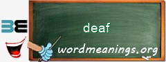 WordMeaning blackboard for deaf